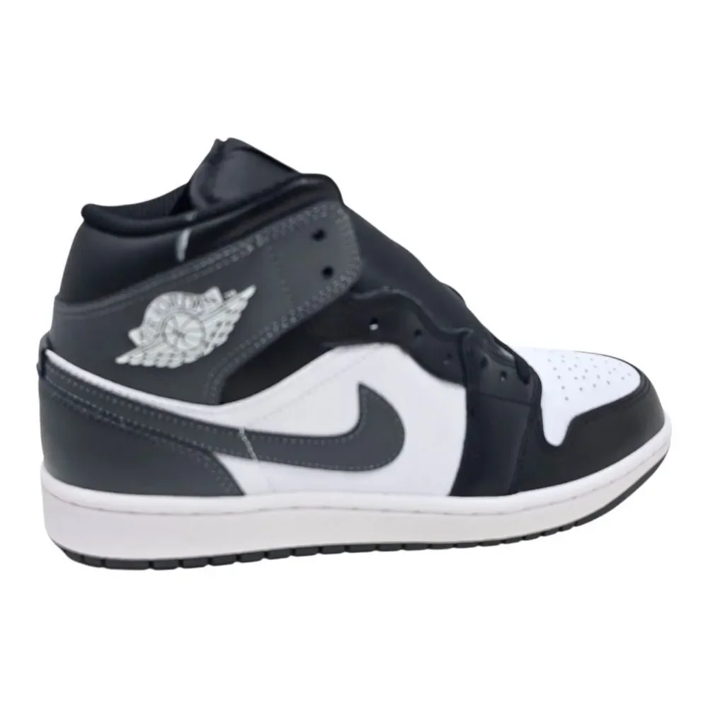 Air Jordan 1 Mid Men's Size 10 Black/Iron Grey-White DQ8426 001 Basketball